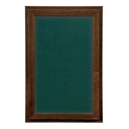 United Visual Products Outdoor Enclosed Combo Board, 42"x32", Satin Frame/Black Porc & Surf UVCB4232OD-BLKPORC-SURF